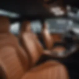Interior view showcasing third-row seating in a Porsche vehicle