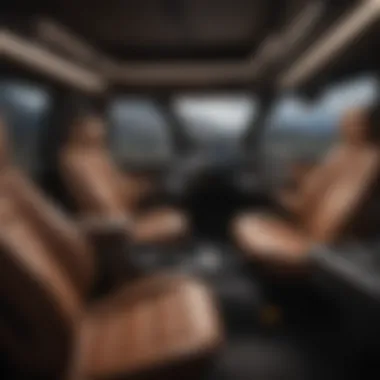 Interior shot highlighting the spacious cabin and advanced dashboard technology of the Titan King Cab