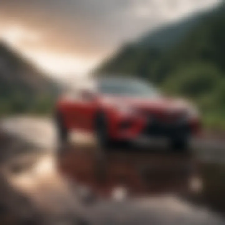 Dynamic performance of the Toyota Camry in diverse terrains
