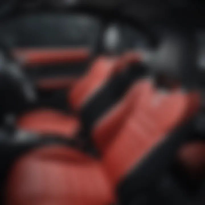Interior view highlighting the GTI's unique dashboard and seating