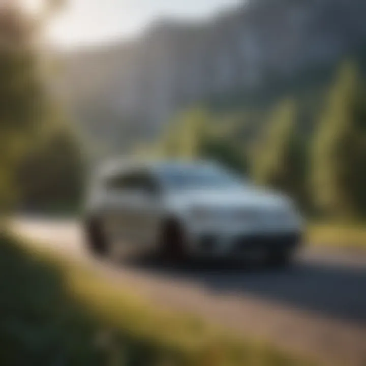 A used Volkswagen GTI parked in a scenic location emphasizing its appeal