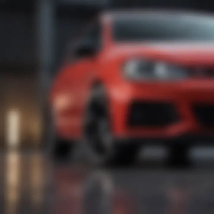 A sleek profile of a used Volkswagen GTI showcasing its sporty design