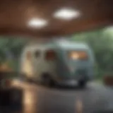Compact design of a modern small camper