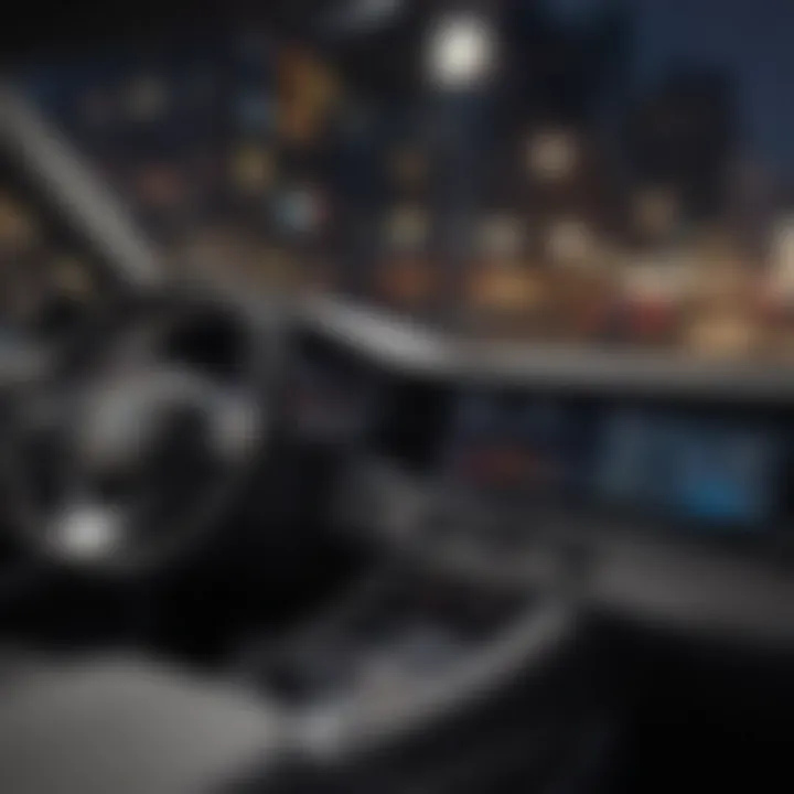 An innovative dashboard featuring advanced technology and intuitive controls