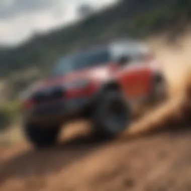 Toyota FJ TRD in action on off-road terrain