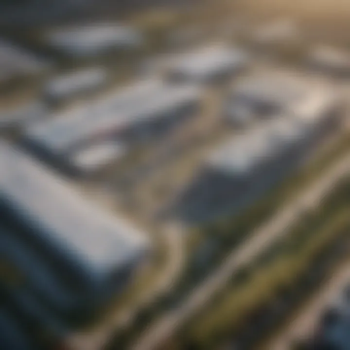 Aerial view of the Toyota headquarters campus