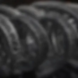 Detailed view of XJ coil springs showcasing their design and construction