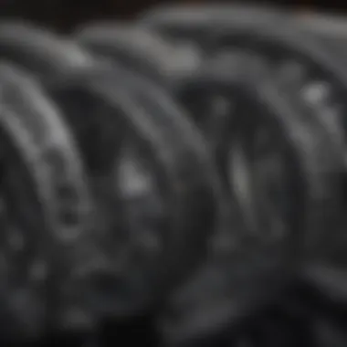 Detailed view of XJ coil springs showcasing their design and construction
