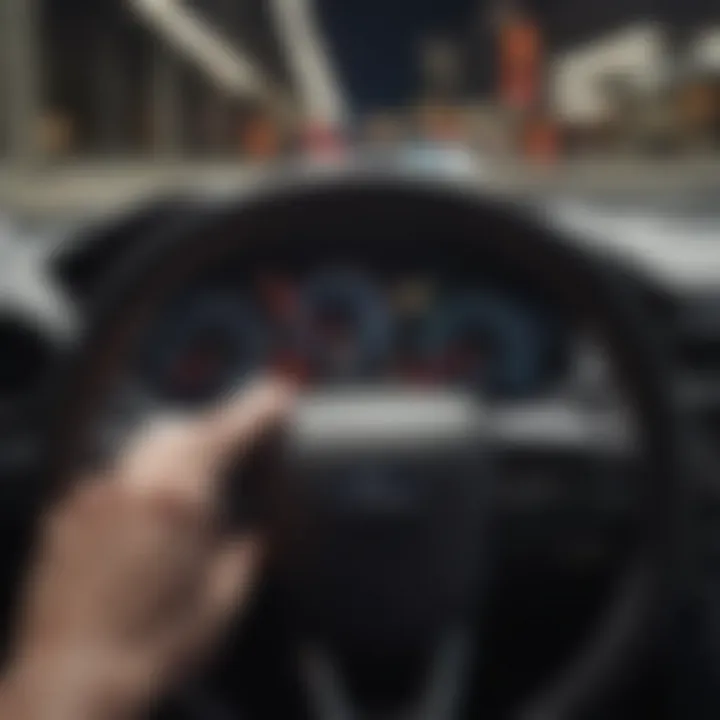 Close-up of Ford vehicle dashboard showcasing Co-Pilot Assist