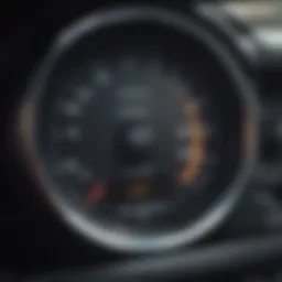 Detailed view of a Ford vehicle dashboard with diagnostic indicators highlighted