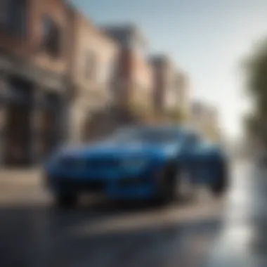 Performance in Action: The Four-Door Camaro Dynamic action shot illustrating the Camaro's performance on the road