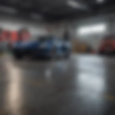 A well-organized garage with G floor flooring installed