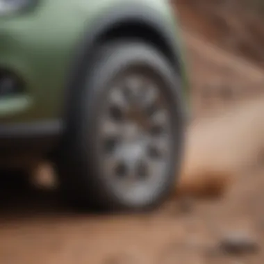 Geolandar AT tire showing wear after extensive off-road use