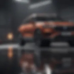 A sleek SUV model showcasing modern design and performance features