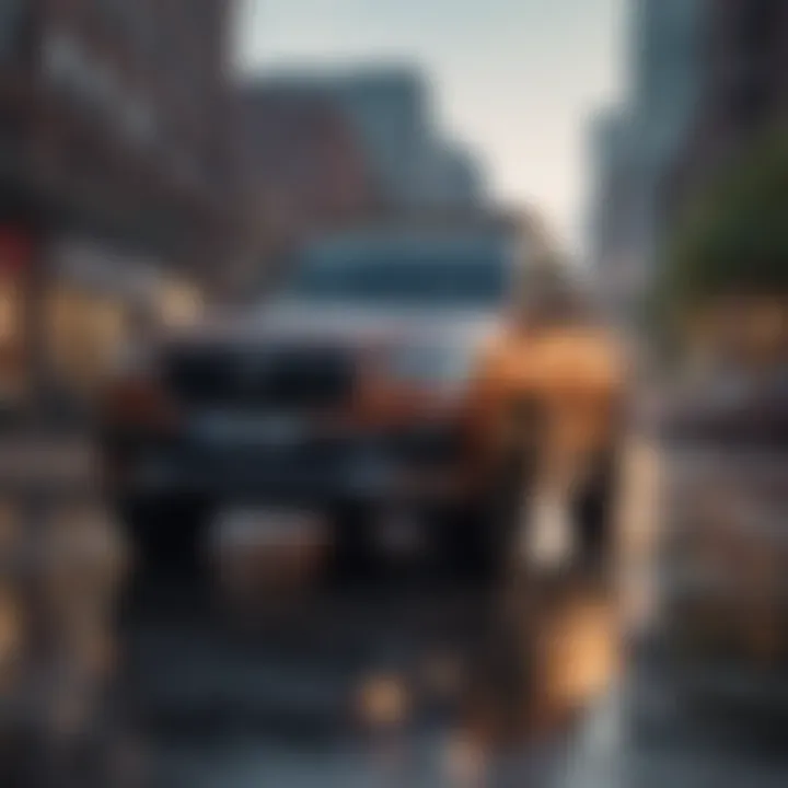Safety features displayed on an SUV, emphasizing its protective systems