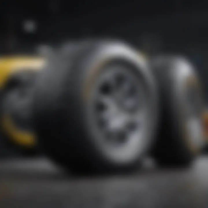 Goodyear Grabber tires in various models arranged aesthetically