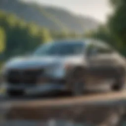 A Honda Accord parked in a scenic setting highlighting its sleek design