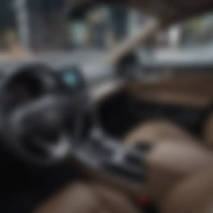 Interior view highlighting advanced technology features