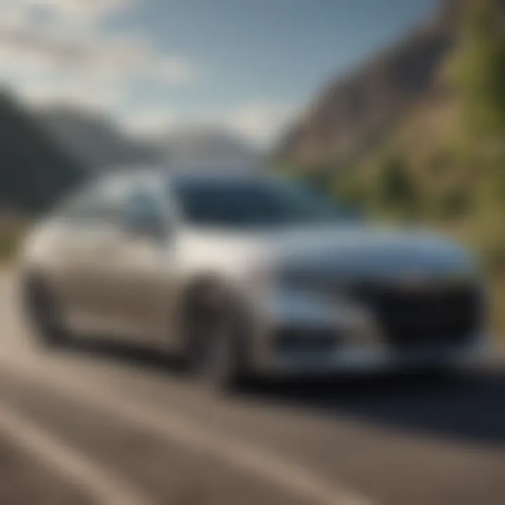 Performance demonstration of Honda Accord Touring Package on the road