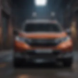 Front view of the latest Honda CR-V model showcasing its modern design.
