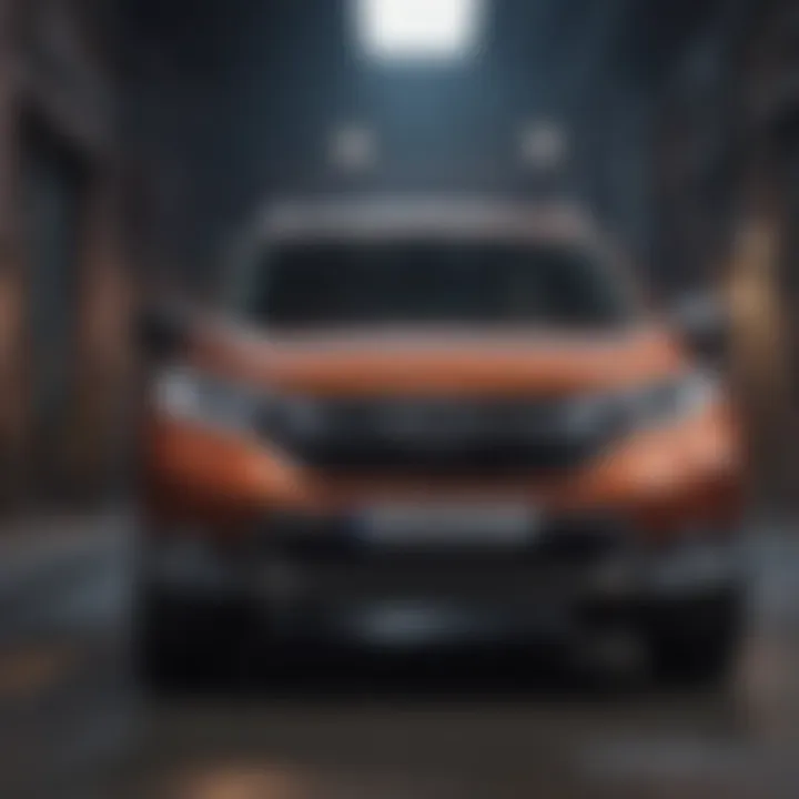Front view of the latest Honda CR-V model showcasing its modern design.