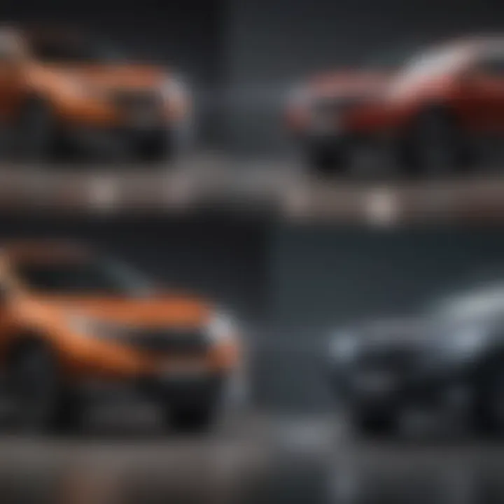 Comparison chart displaying specifications of different Honda CR-V models.