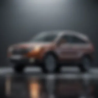 Evolution of the Honda CR-V Through the Years Side profile of a vintage Honda CR-V model, showcasing its evolution over the years.