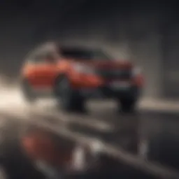 Honda CR-V in motion showcasing acceleration