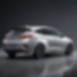 Sleek design of the Hyundai Echo showcasing its aerodynamic features