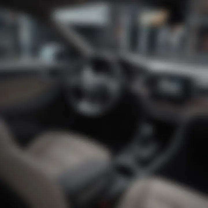 Interior view highlighting the advanced technology and comfort features of the Ioniq.