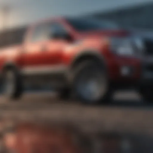 Dynamic view of the Nissan Titan showcasing its robust design