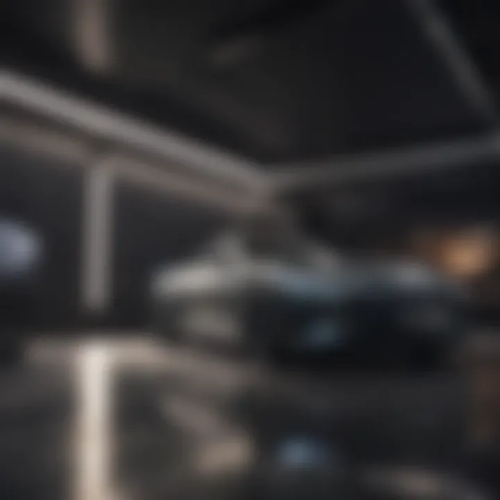 Infinity car interior highlighting luxury and technology features