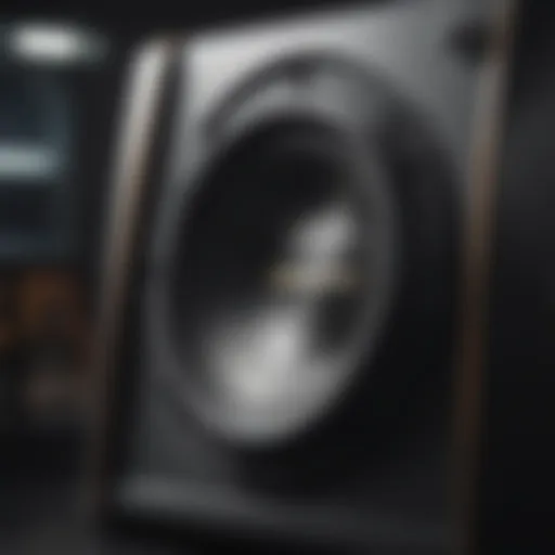 Close-up view of the Infinity Kappa 12 Inch Subwoofer highlighting its sleek design