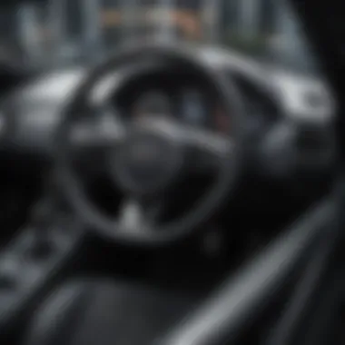 Interior view of Jaguar F-Type with advanced technology dashboard