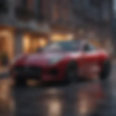 Jaguar F-Type showcasing its dynamic exterior design