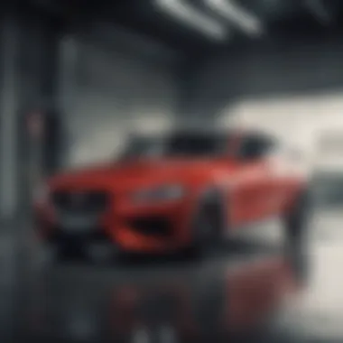 Interior of the Jaguar XE Type R highlighting cutting-edge technology and luxury.