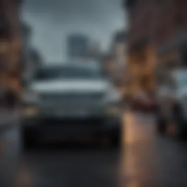 Safety features of the Jeep Compass, including advanced driver-assistance systems displayed on a screen