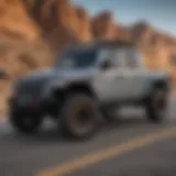 Jeep Gladiator showcasing its rugged design paired with the Hellcat engine