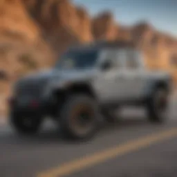 Jeep Gladiator showcasing its rugged design paired with the Hellcat engine