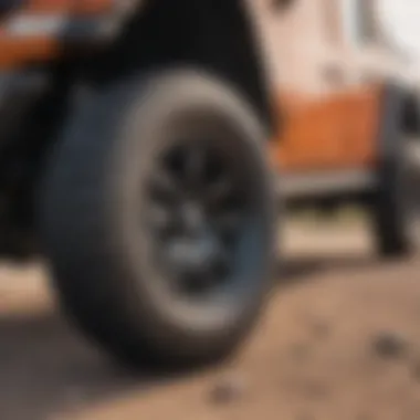 Ride Height Variations in the Jeep Gladiator Mojave Illustration of the Jeep Gladiator Mojave's suspension system highlighting ride height variations