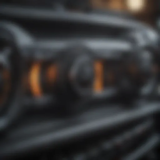 Detailed view of Jeep stereo components