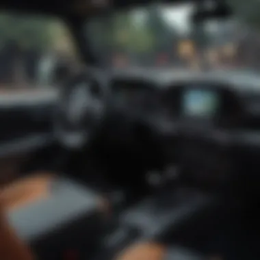 Jeep interior showcasing upgraded stereo system