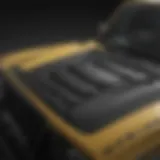 Close-up view of the Jeep Wrangler Power Top in action