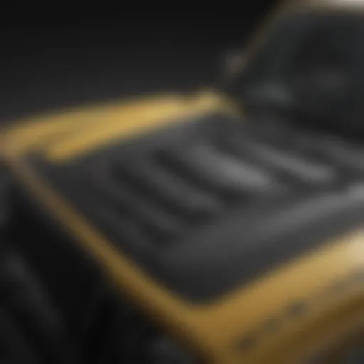 Close-up view of the Jeep Wrangler Power Top in action