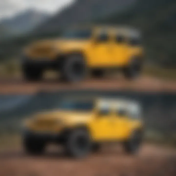 Comparison of Jeep Wrangler Power Top and traditional soft top