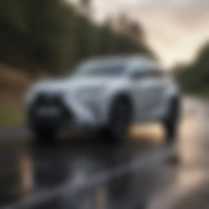 Dynamic driving performance of the Lexus NX on a winding road