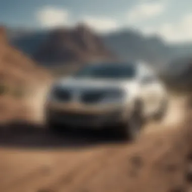Versatile Performance of Lincoln MKX AWD on Varied Terrain Lincoln MKX AWD navigating through diverse terrains demonstrating performance