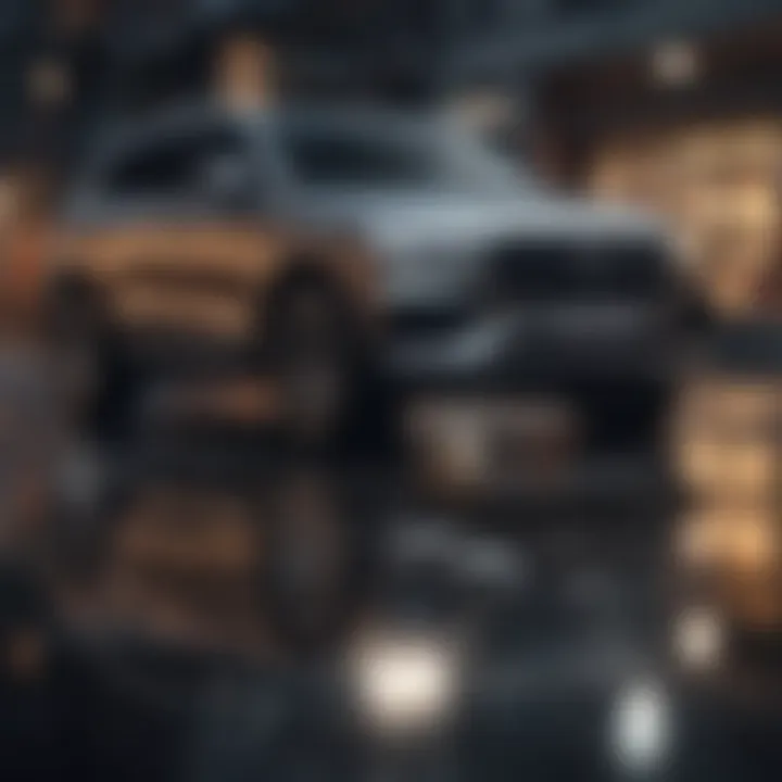 Luxury SUV exterior showcasing elegant design