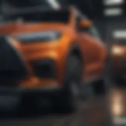 Luxurious SUV interior highlighting comfort features