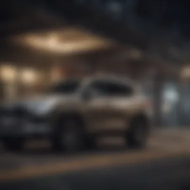 Advanced Safety Technology in SUVs Safety technology dashboard in a luxury SUV